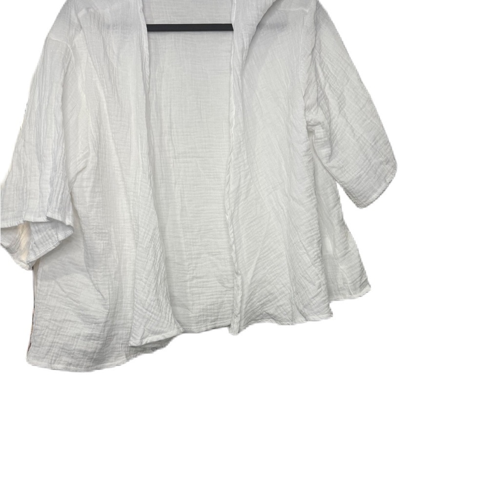 SHEIN Curve white xl textured blouse business casual